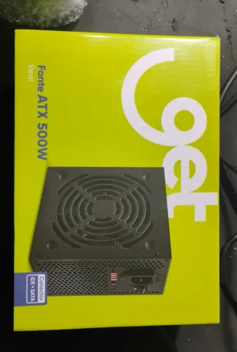 Fonte 500w atx, garantia 1 ano