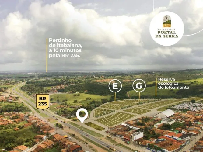 VENDA DE LOTES PARA CHÁCARAS NO PORTAL DA SERRA ITABAIANA - A PARTIR DE 160.000,00