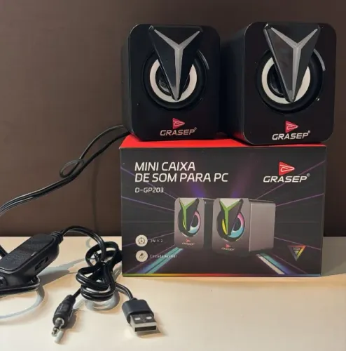 CAIXA DE SOM PARA PC RGB GRASEP