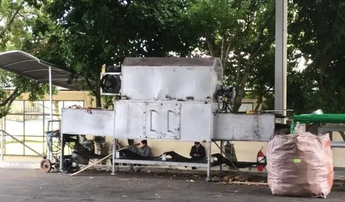 Túnel termo encolhimento  Capacidade largura 700 x altura 300 mm comprimento da esteira 5 