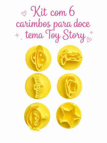 Kit carimbos para doce Toy Story $13,00
