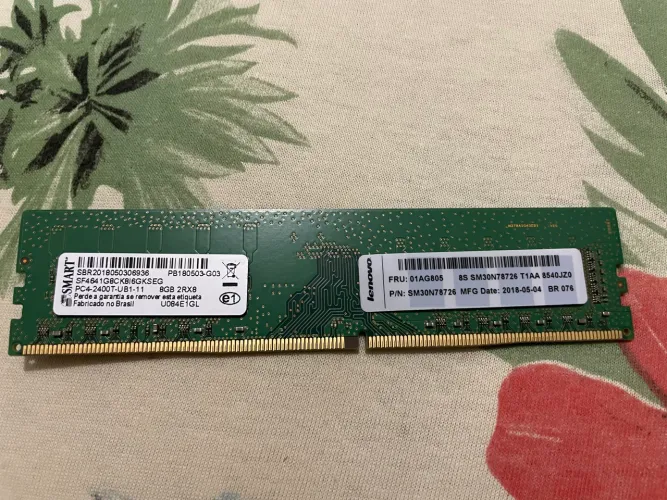 Memória RAM 8GB DDR4 2400MHz Original Lenovo | Desktop