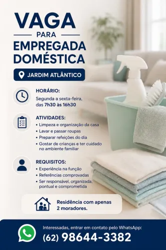 Vaga para pessoas comprometidas