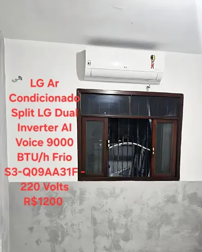 Ar Condicionado 9 mil dual voz R$ 1200
