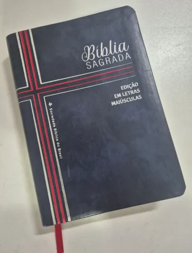 BIBLIA NTLH - AZUL MARINHO - LETRAS MAIUSCULAS