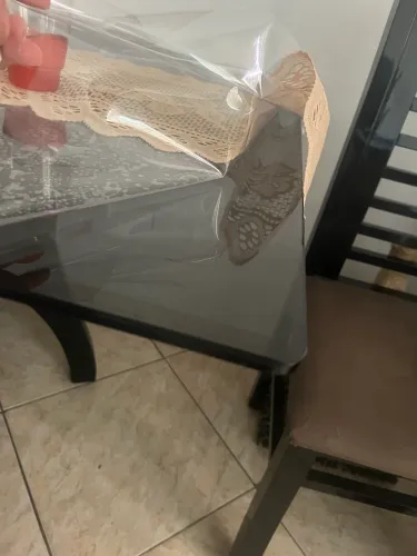 Tampo de mesa vidro fume 8 mm com 1,20 por 90