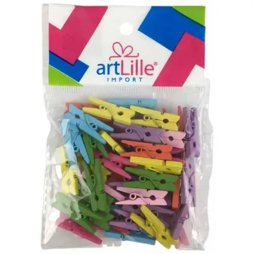 Artesanato Miniatura Pregador Color 2,5 cm - Art Lille