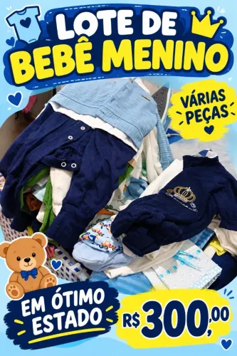Lotinho de roupinhas de bebê menino ,peças lindas