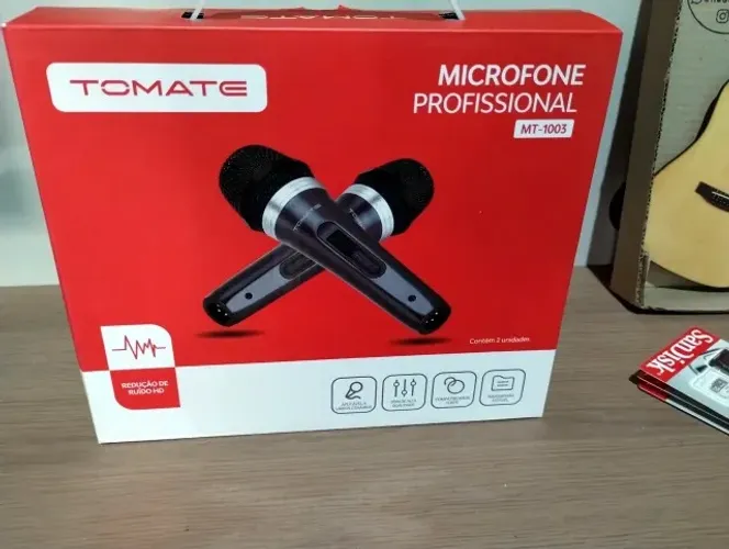 Microfone Profissional com 2 MT-1003 da TOMATE