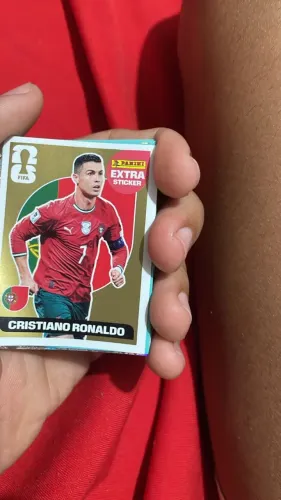vendo carta de ouro, Cristiano Ronaldo, original da panini.