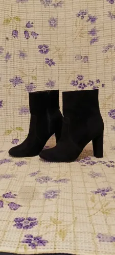 bota shein preta de salto 39