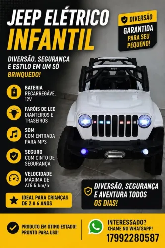 Jeep eletrico infantil