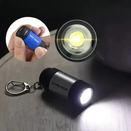 Lanterna LED Micro Portátil Recarregável Chaveiro