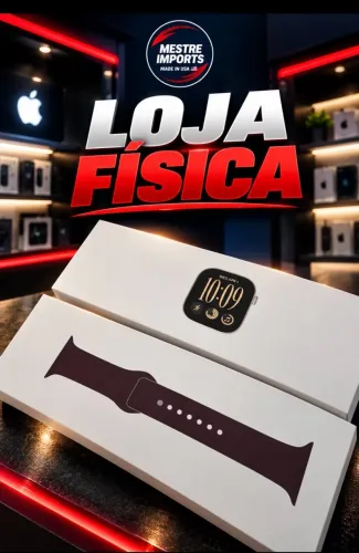 Apple Watch Séries 12 42MM GOLD PULSEIRA ROXA (NOVO) LOJA FÍSICA - LOURDES