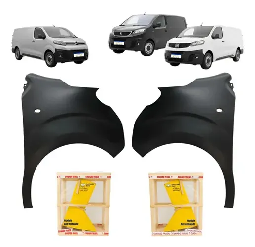 Par Paralama Fiat Scudo Cargo Multi 2022 A 2026