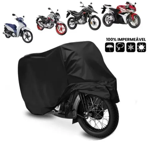 Capa Impermeável de Couro para Moto com Forro Interno