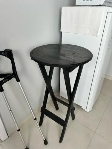 Jogo de mesa bistrô dobrável madeira 