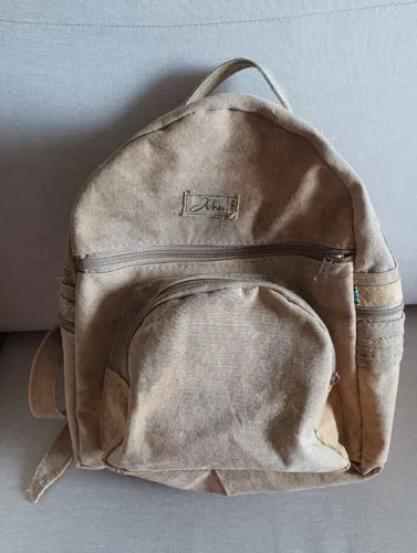 Mochila de lona de caminhão super resistente reciclável artesanal