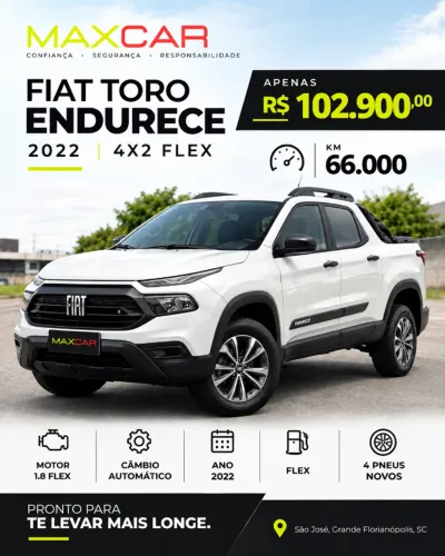 Fiat Toro Endurance 1.3 T270 4X2 Flex AUT 2022