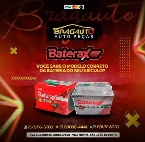 BATERIA BATERAX 50AH E 60AH NA PROMOÇÃO
