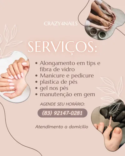 Unhas em gel a domicílio