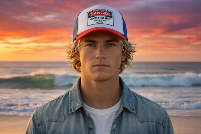 Boné Masculino Trucker Surf - Novo - Original