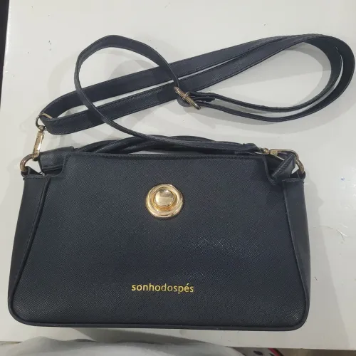 Bolsa preta pequena fashion