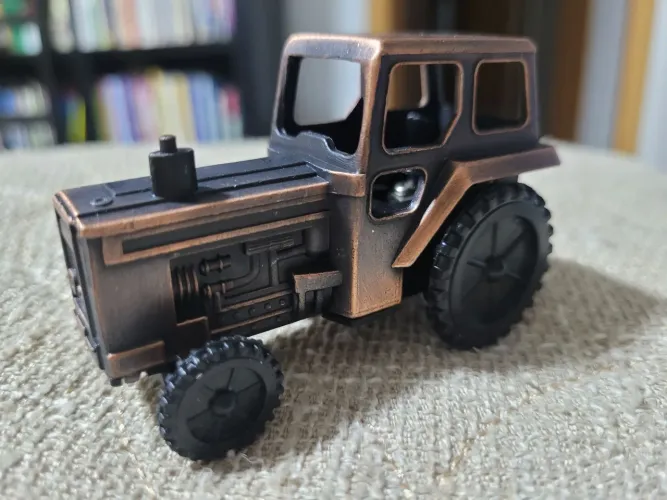 Miniatura apontador colecionável em metal: Trator