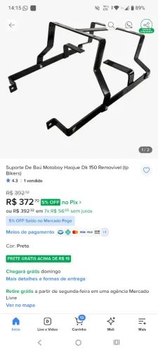 Suporte moto hajoue dk 150