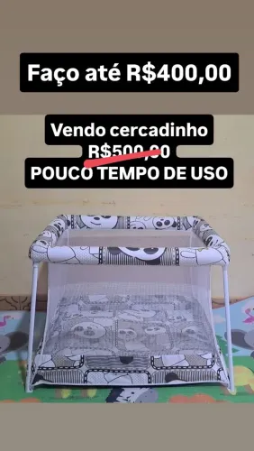 Cercadinho para bebê pouco tempo de uso