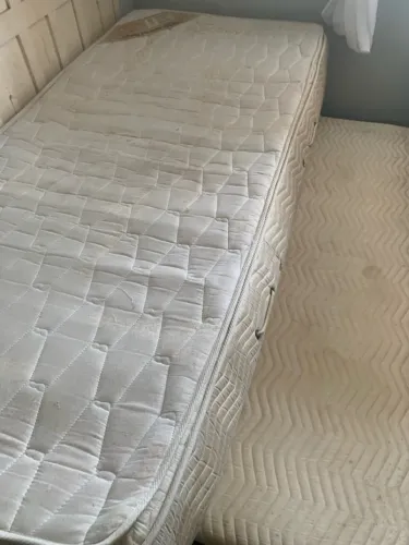 Cama de solteiro grande com auxiliar,ortocrin com tecido jacquard bambu