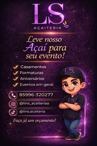 Estação de açaí para eventos