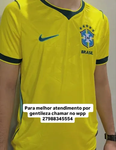 Camisa Do Brasil Amarela 2026
