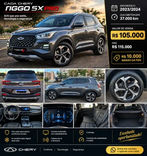 Chery Tiggo 5X Pro 1.5 Turbo Flex Aut. 2024