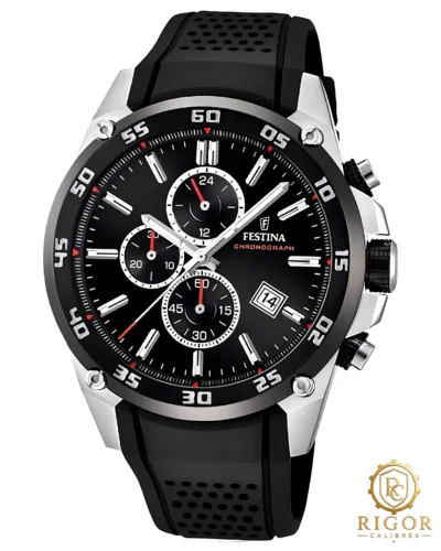 Relógio Festina Originals Masculino Cronografo Esportivo Pulseira Borracha modelo F20330/5