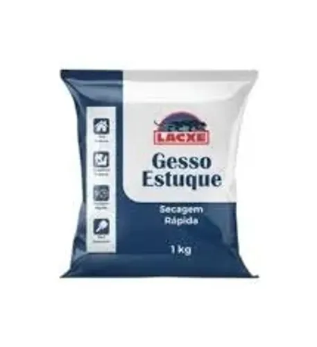 Gesso estuque 1 kg - Lacxe 