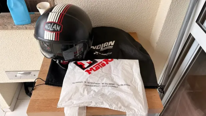 Capacete Nolan N21 Visor - Importado da Itália - Estilo Retrô / Café Racer - Para Mulher.
