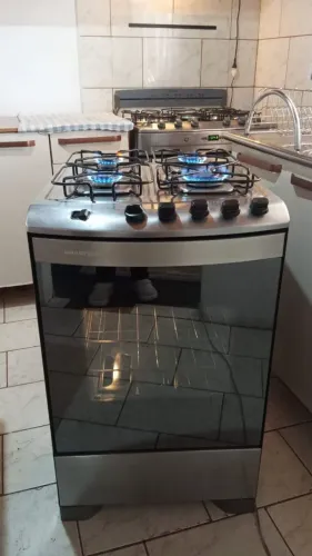 Fogão Brastemp Inox acendimento automático Luz entrego