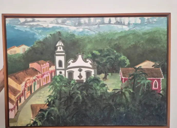 Pintura a óleo quadro de Olinda sempre linda