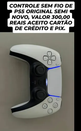 Controle de ps5 original semi novo todo testado aceito cartão