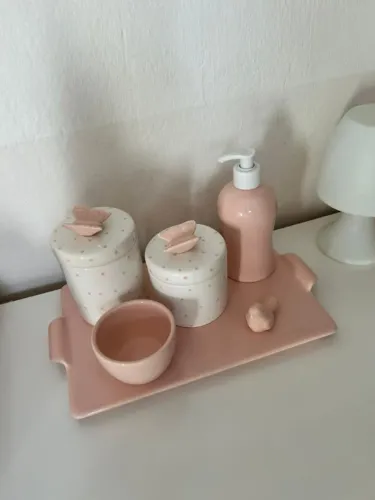 Kit Higiene Bebê de porcelana