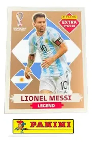 Figurinha legend Messi bronze copa 2022