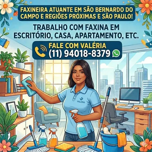 Faxina sao paulo, São bernado , e regiões