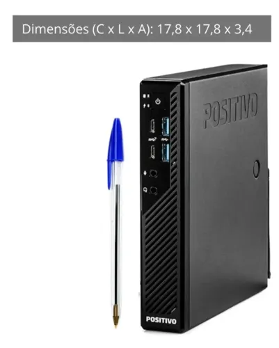 Mini Pc Positivo C8200 I5 16gb 512gb Win11 Office 2024. Produto novo de mostruário