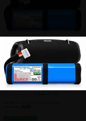 Bateria Para Jbl Xtreme 3 - 6700mah Gsp-282p-xt3a Cx De Som