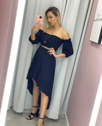 Conjunto de Saia com Blusa Ciganinha Novas