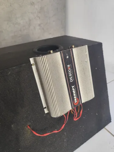 Caixa de som trio cm alto falante de 12