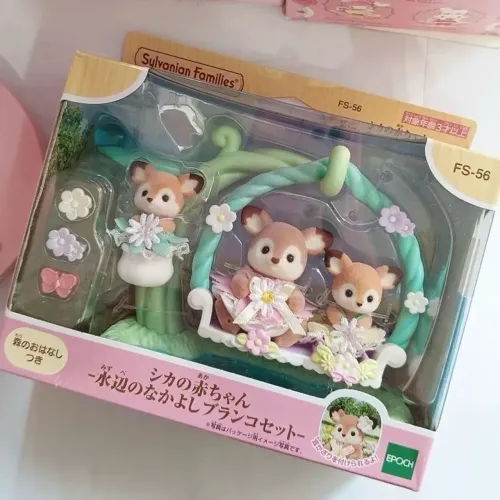 Sylvanian Families Bebês Cervos - Conjunto Balanço Floral
