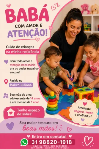 Babá/ cuido de crianças 