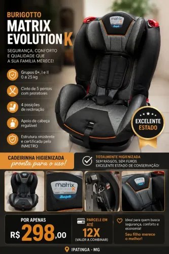 Cadeirinha de criança para carro, Excelente estado
